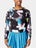 Lucky in Love Women's Tropical Pullover Black S