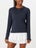 Lucky in Love Wmn L-UV High Low Breezy LS Navy XS