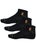 Nike Elevated 3-Pack Cushioned Ankle Black L