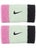 Nike Swoosh Doublewide Wristbands 2Pk Volt/Pink