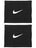 Nike Swoosh Singlewide Wristbands 2 Pk Black/White
