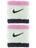 Nike Swoosh Singlewide Wristbands 2 Pk Volt/Pink
