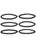Nike Flex 6 pack Hairties - Black