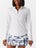 Sofibella Women's Kaleidoscope Half Zip LS White XS