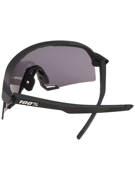 100% S3 Soft Tact Black Sunglasses Gold Mirror Lens
