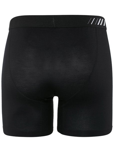 2UNDR Mens Swing Shift 6 Boxer Brief- Black