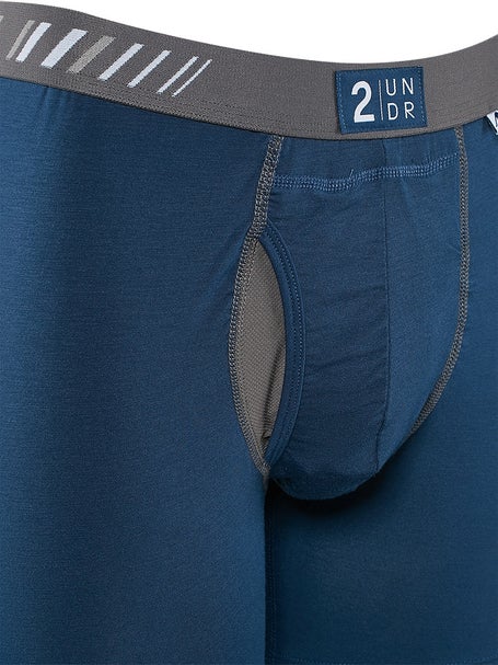2UNDR Mens Swing Shift 6 Boxer Brief- Navy