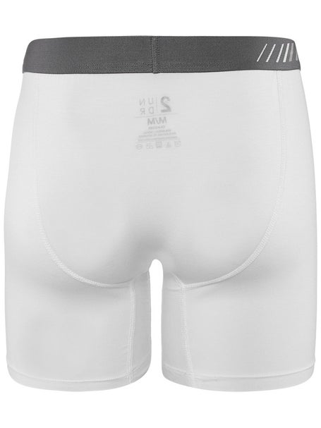 2UNDR Mens Swing Shift 6 Boxer Brief- White