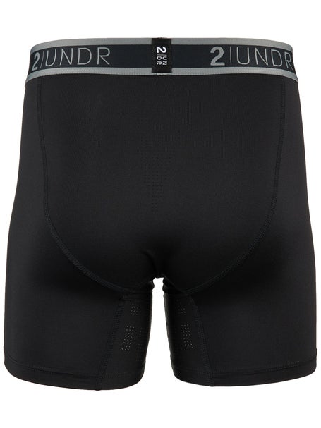 2UNDR Mens Sport Shift 6 Boxer Brief - Black