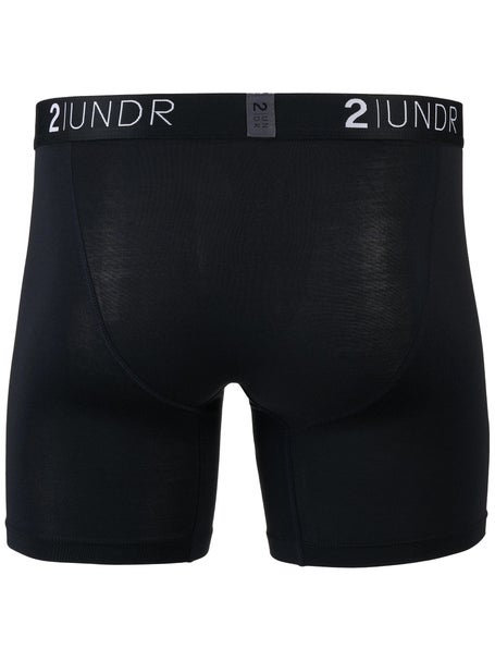 2UNDR Mens Swing Shift 6 Boxer Brief 3-Pack - Black