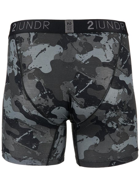 2UNDR Mens Swing Shift 6 Boxer Brief - Blackout