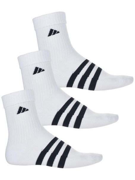 adidas Adaptive 3-Pack Crew Sock White