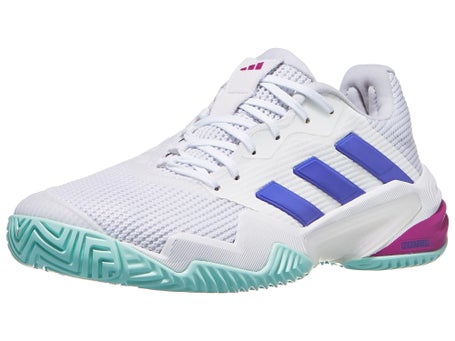 adidas Barricade 13\White/Cobalt/Purple Womens Shoe