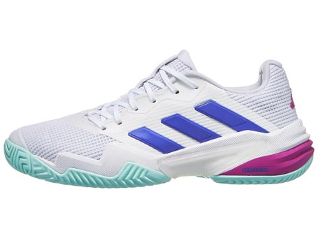 adidas Barricade 13\White/Cobalt/Purple Womens Shoe