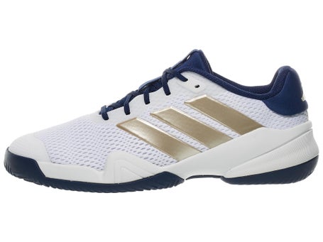 adidas Barricade K White/Gold/Blue Junior Shoes