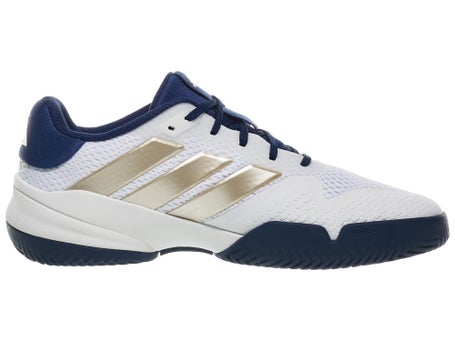 adidas Barricade K White/Gold/Blue Junior Shoes
