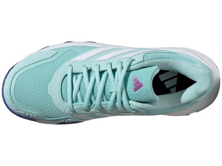 adidas CourtJam Control 3 Aqua/Wh/Blue Womens Shoe