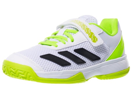 adidas Courtflash K Comfort Wh/Lemon Junior Shoes