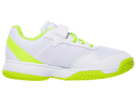 adidas Courtflash K Comfort Wh/Lemon Junior Shoes