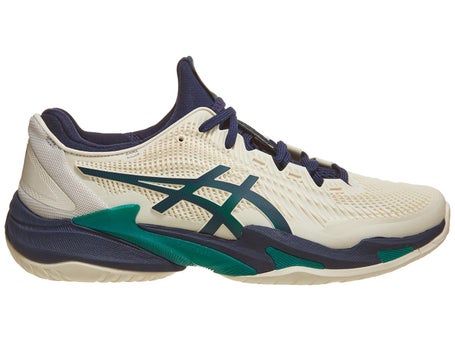 Asics Court FF 3 Cream/Jasper Green Mens Shoes