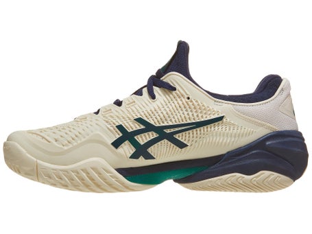 Asics Court FF 3 Cream/Jasper Green Mens Shoes