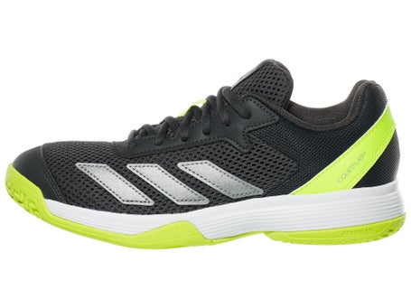 adidas Courtflash K Carbon/Lemon Junior Shoes