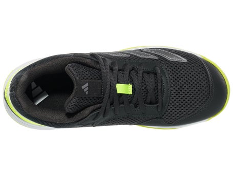 adidas Courtflash K Carbon/Lemon Junior Shoes