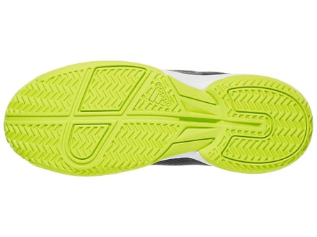 adidas Courtflash K Carbon/Lemon Junior Shoes