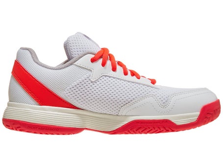 adidas Courtflash K White/Black/Red Junior Shoes