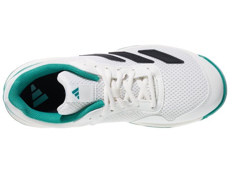 adidas Courtflash K White/Teal/Black Junior Shoes