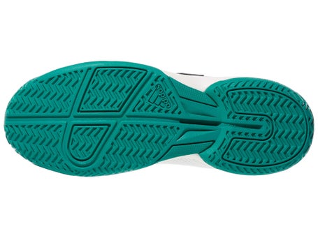 adidas Courtflash K White/Teal/Black Junior Shoes