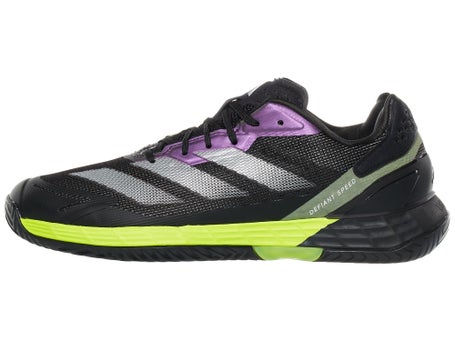 adidas Defiant Speed 2 Black/Lucid Lemon Mens Shoes