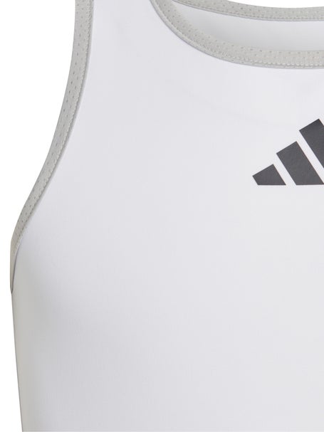 adidas Girls Core Club Tank - White