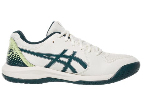 Asics Dedicate 8 Mens Pickleball Shoes - Cream/Teal