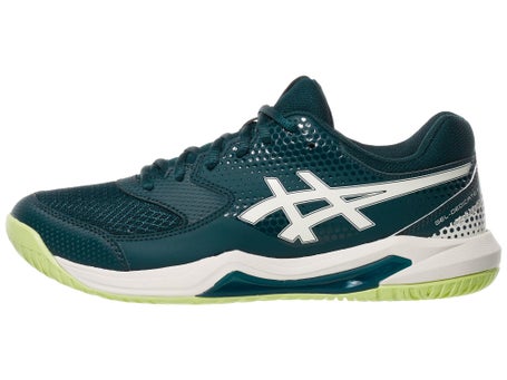 Asics Dedicate 8 Mens Pickleball Shoes - Teal/Cream