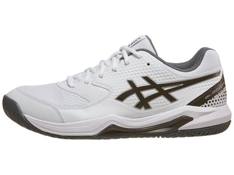 Asics Dedicate 8 Mens Pickleball Shoes-White/Grey