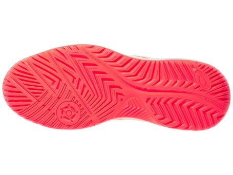 Asics Dedicate 8 Womens Pickleball Shoes Cream/Red