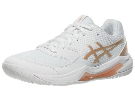 Asics Dedicate 8 Womens Pickleball Shoes-Wh/Chmp