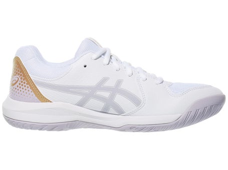 Asics Dedicate 8 Womens Pickleball Shoes Wh/Violet