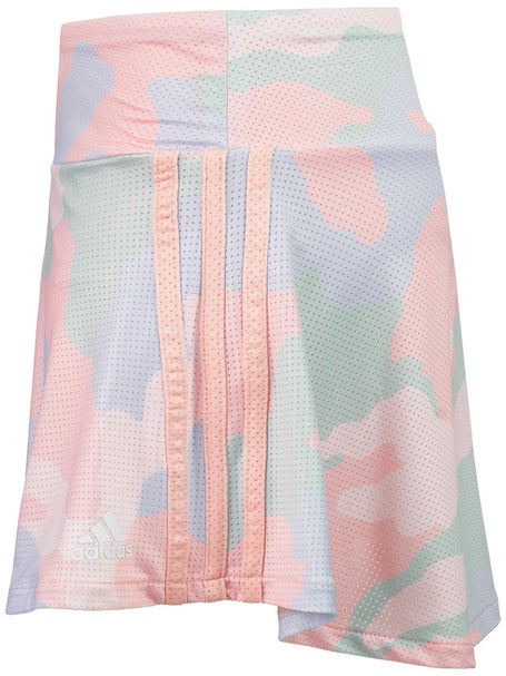 adidas Girls Fall 3 Stripe Flounce Knit Skirt