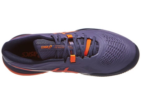 Asics Gel Resolution X Clay Grey/Orange Mens Shoes