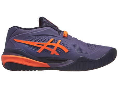 Asics Gel Resolution X 2E WIDE Grey/Orange Mens Shoes
