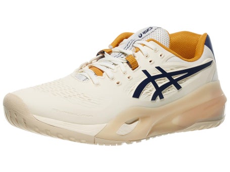 Asics Gel Resolution X Cream/Deep Ocean Mens Shoes