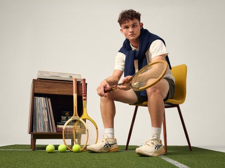 Asics Gel Resolution X Cream/Deep Ocean Mens Shoes