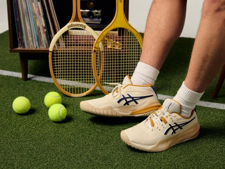 Asics Gel Resolution X Cream/Deep Ocean Mens Shoes