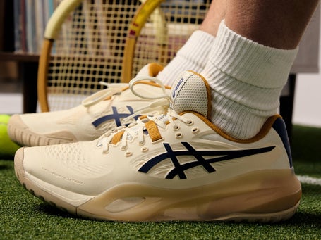 Asics Gel Resolution X Cream/Deep Ocean Mens Shoes