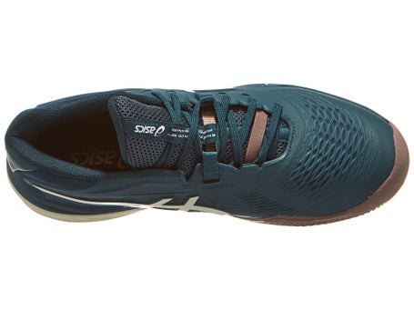Asics Gel Resolution X Clay Green/Birch Mens Shoes