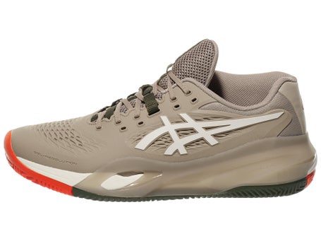Asics Gel Resolution X Clay Greige/Oat Mens Shoes