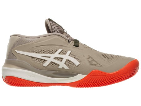 Asics Gel Resolution X Clay Greige/Oat Mens Shoes