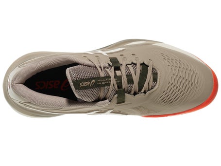 Asics Gel Resolution X Clay Greige/Oat Mens Shoes